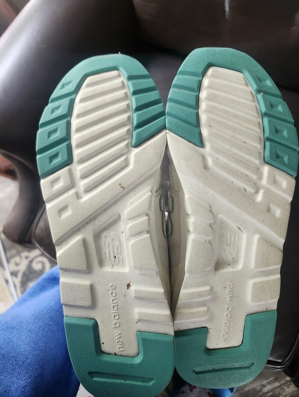 New Balance Mint Green and White Women's Athletic Sneakers - Picture 9 of 9
